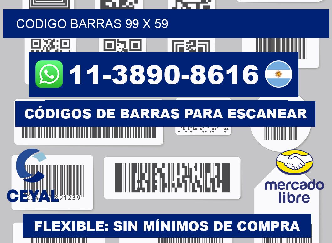 Codigo barras 99 x 59
