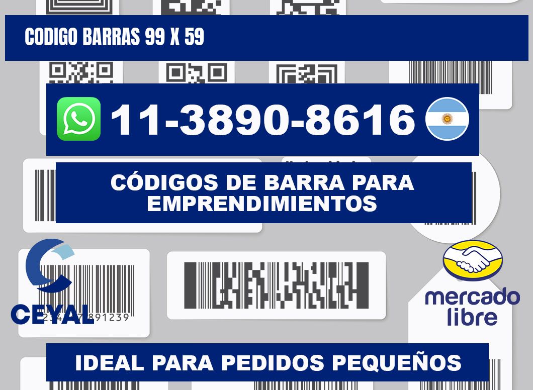 Codigo barras 99 x 59