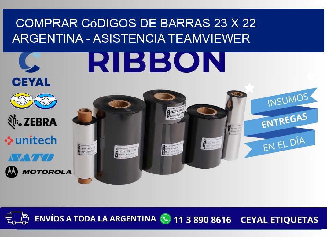 Comprar códigos de barras 23 x 22 argentina - asistencia teamviewer