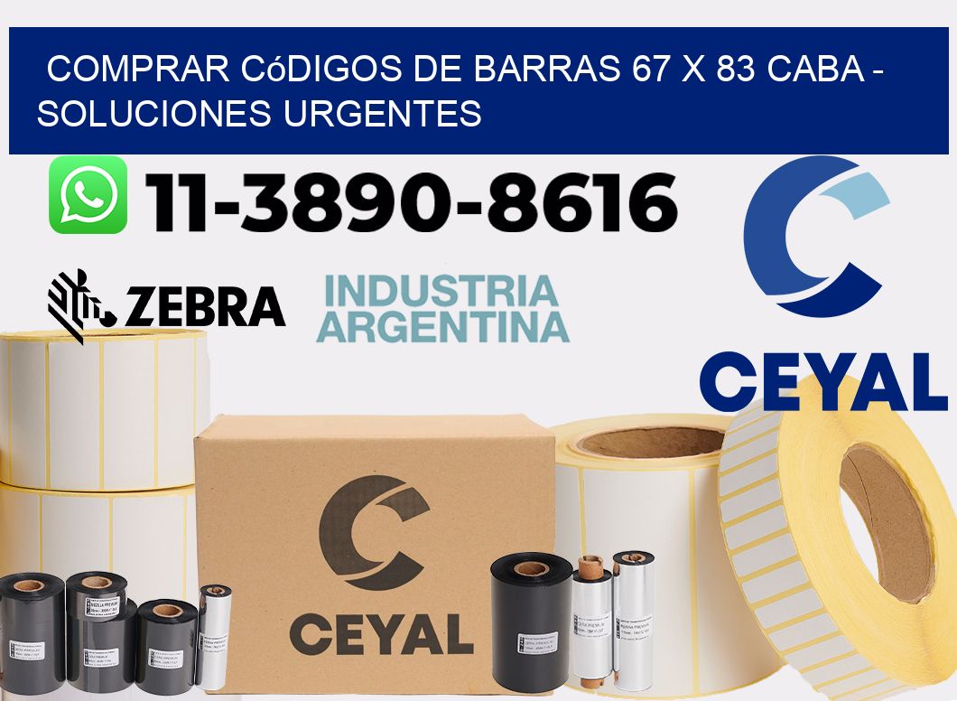 Comprar códigos de barras 67 x 83 CABA - soluciones urgentes