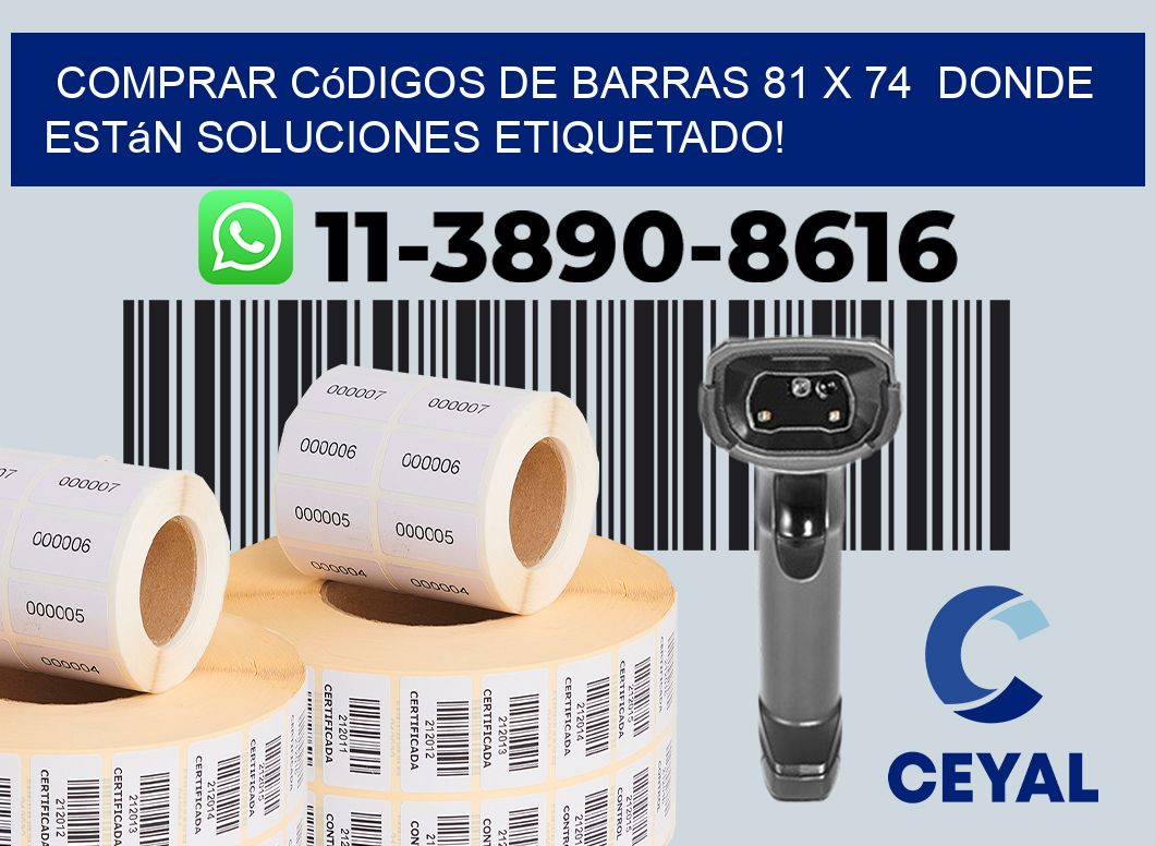 Comprar códigos de barras 81 x 74  donde están soluciones etiquetado!
