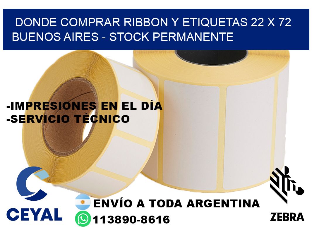 Donde Comprar ribbon y etiquetas 22 x 72 Buenos Aires - Stock permanente
