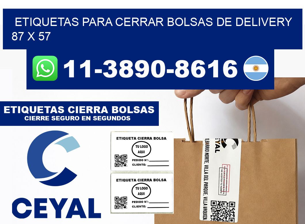 ETIQUETAS PARA CERRAR BOLSAS DE DELIVERY 87 x 57