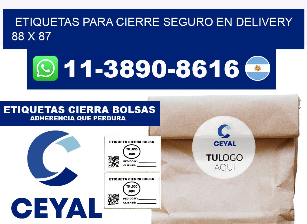 ETIQUETAS PARA CIERRE SEGURO EN DELIVERY 88 x 87