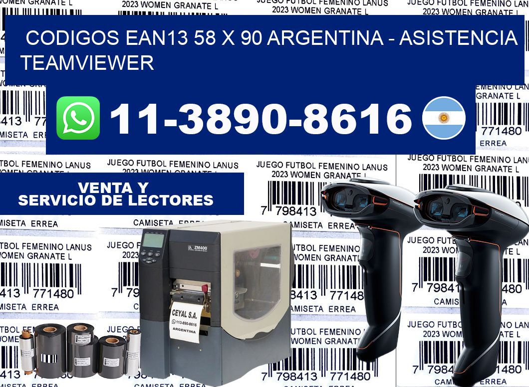 codigos ean13 58 x 90 argentina – asistencia teamviewer