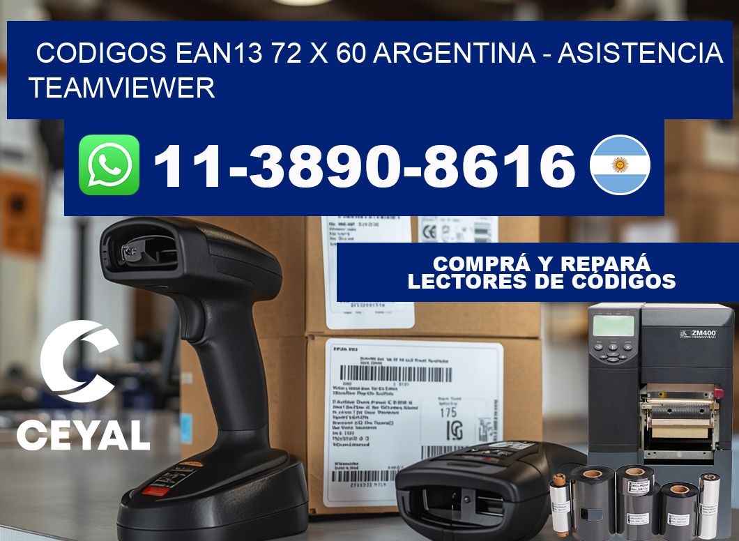 codigos ean13 72 x 60 argentina - asistencia teamviewer