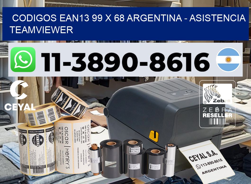 codigos ean13 99 x 68 argentina - asistencia teamviewer