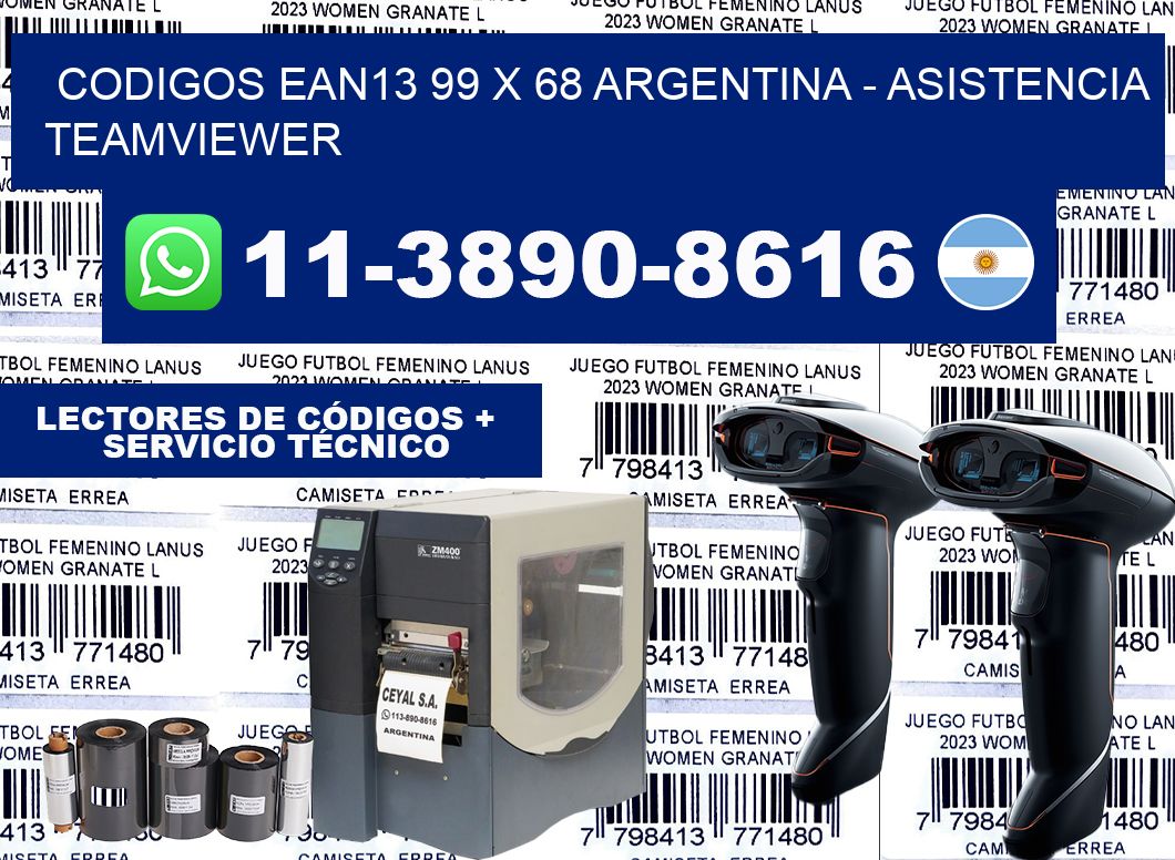 codigos ean13 99 x 68 argentina – asistencia teamviewer