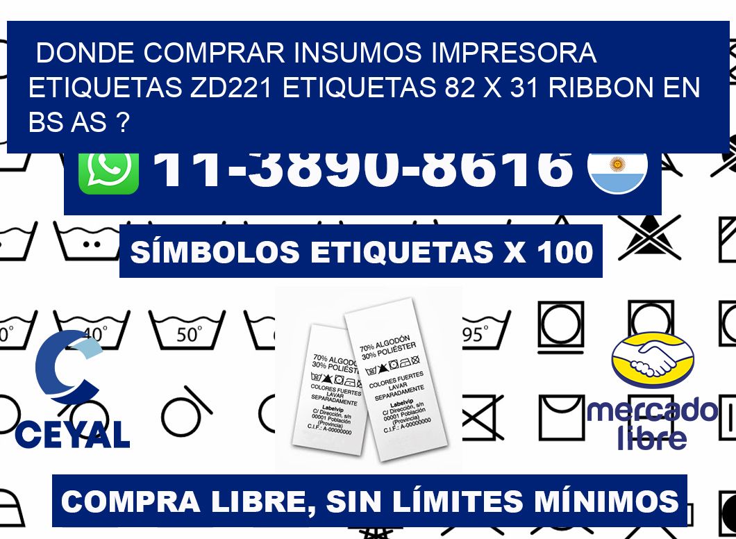 donde comprar insumos impresora etiquetas zd221 etiquetas 82 x 31 ribbon en BS AS ?