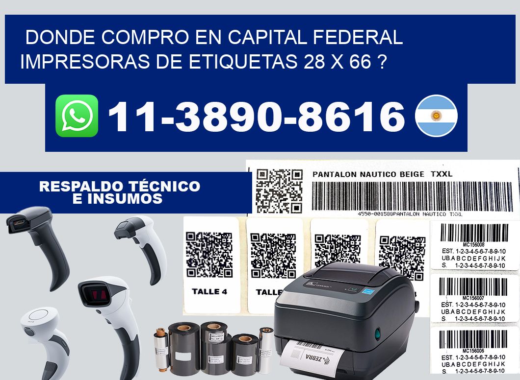 donde compro en capital federal impresoras de etiquetas 28 x 66 ?