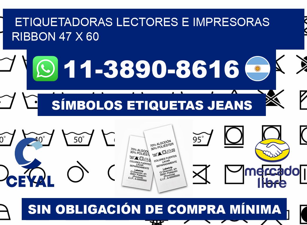 etiquetadoras lectores e impresoras ribbon 47 x 60