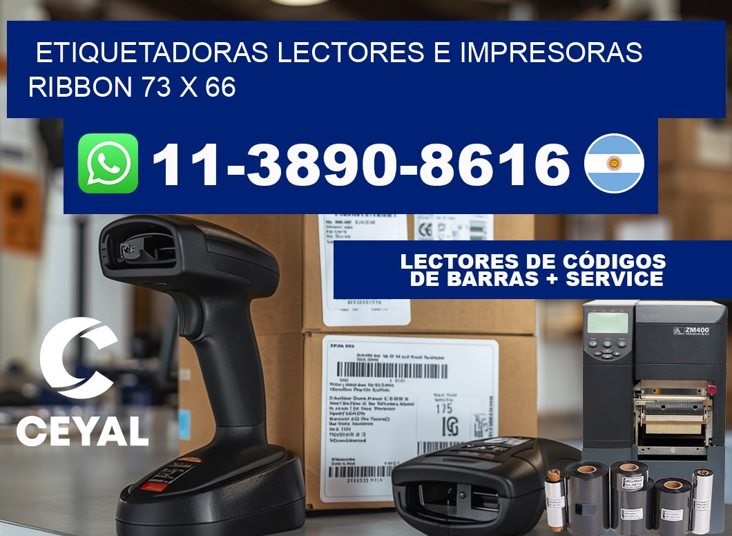 etiquetadoras lectores e impresoras ribbon 73 x 66