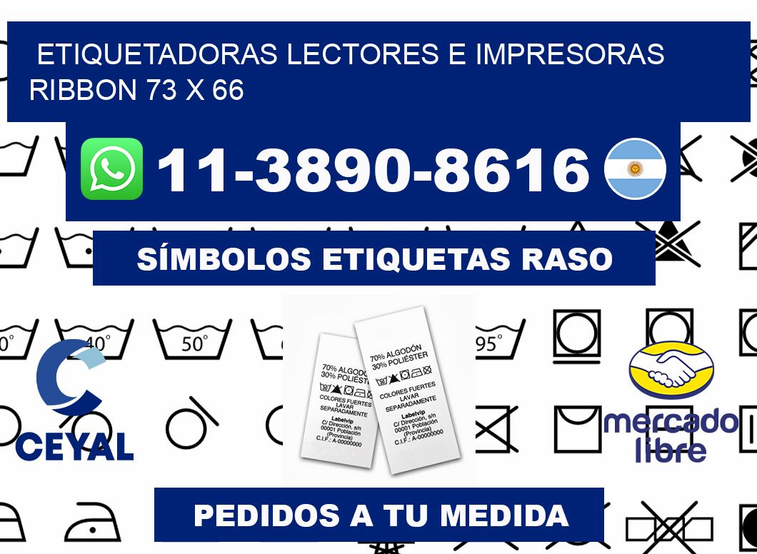 etiquetadoras lectores e impresoras ribbon 73 x 66