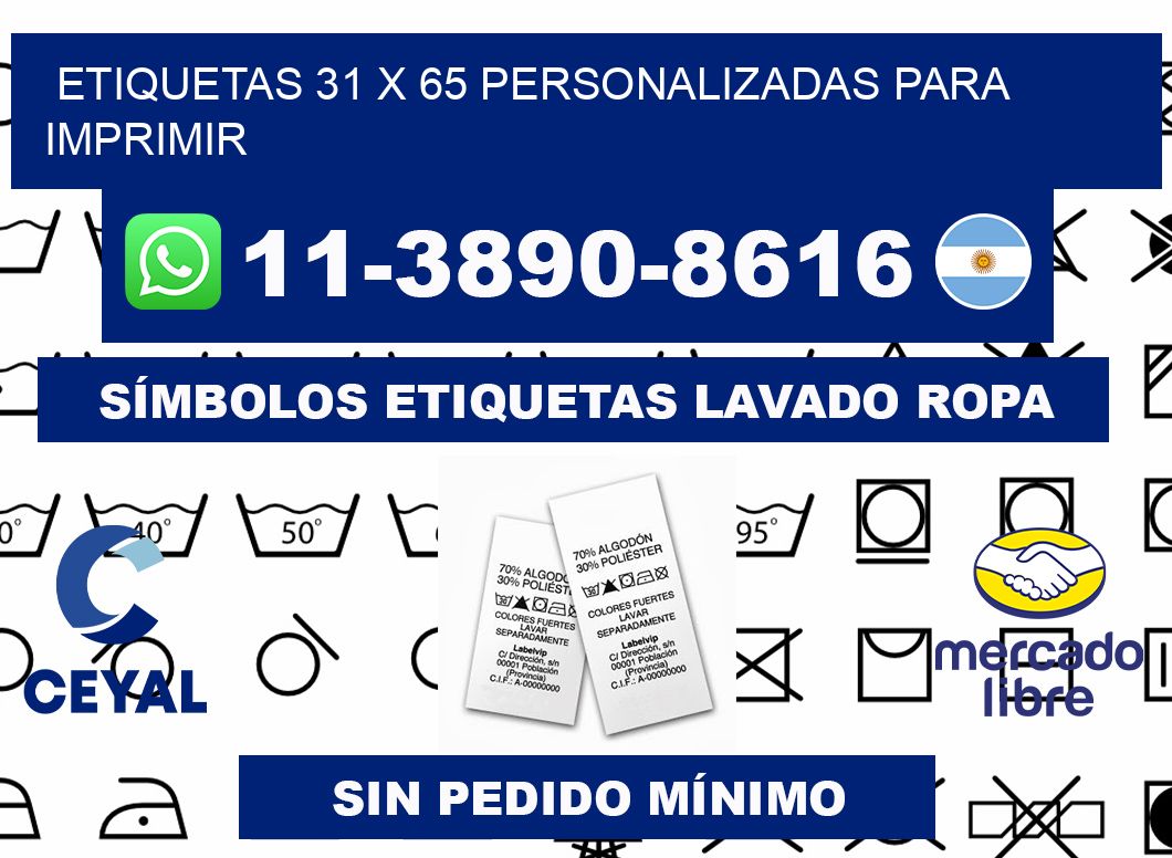 etiquetas 31 x 65 personalizadas para imprimir