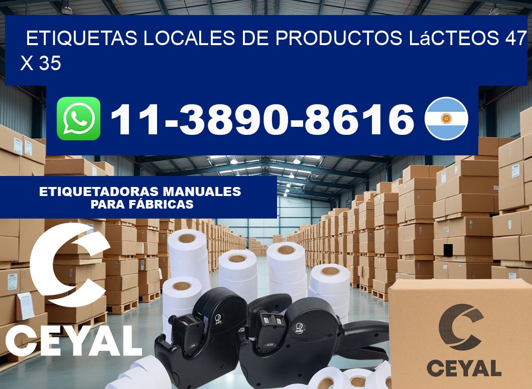 etiquetas locales de productos lácteos 47 x 35