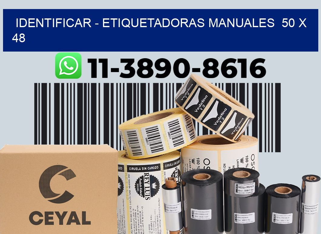 identificar – Etiquetadoras Manuales  50 x 48