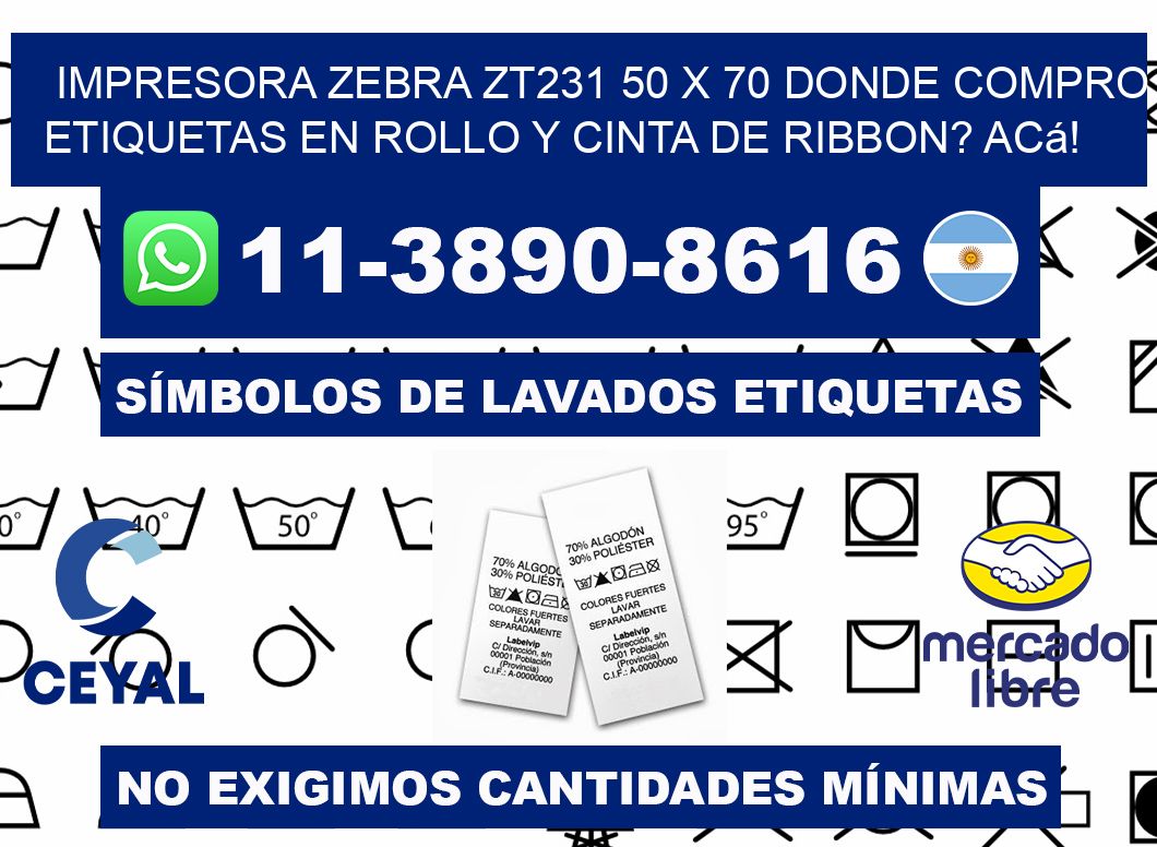 impresora zebra zt231 50 x 70 Donde compro etiquetas en rollo y cinta de ribbon? Acá!