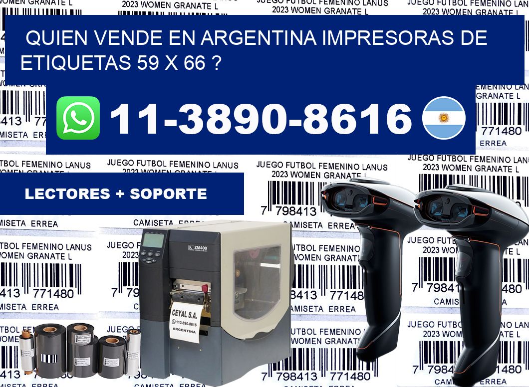quien vende en argentina impresoras de etiquetas 59 x 66 ?