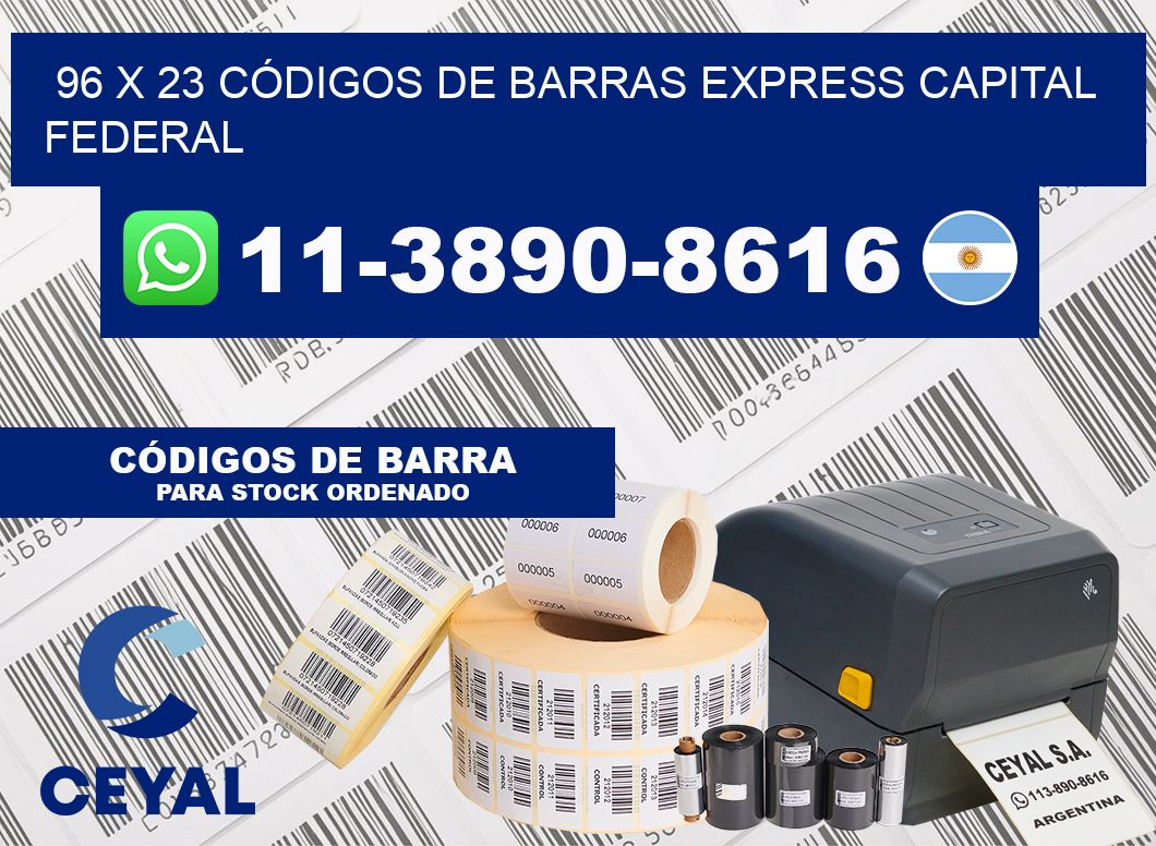 96 x 23 CÓDIGOS DE BARRAS EXPRESS CAPITAL FEDERAL