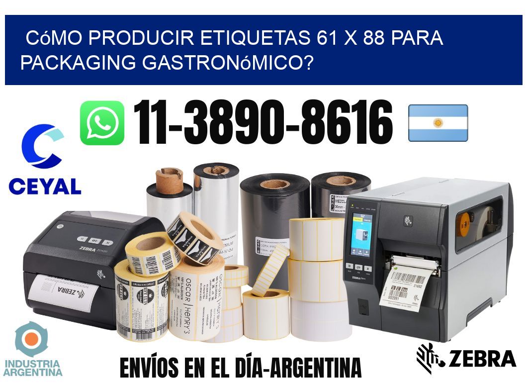Cómo producir etiquetas 61 x 88 para packaging gastronómico?