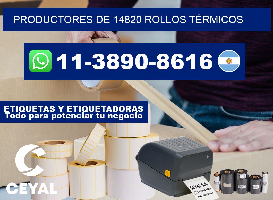 PRODUCTORES DE 14820 ROLLOS TÉRMICOS