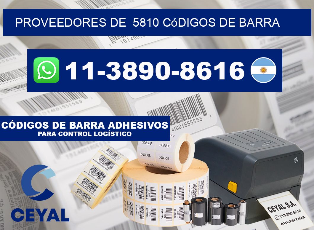 Proveedores de 5810 códigos de barra