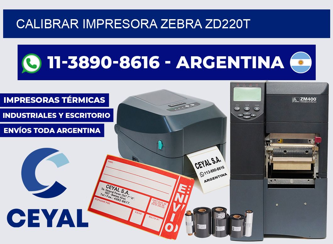 calibrar impresora Zebra ZD220T