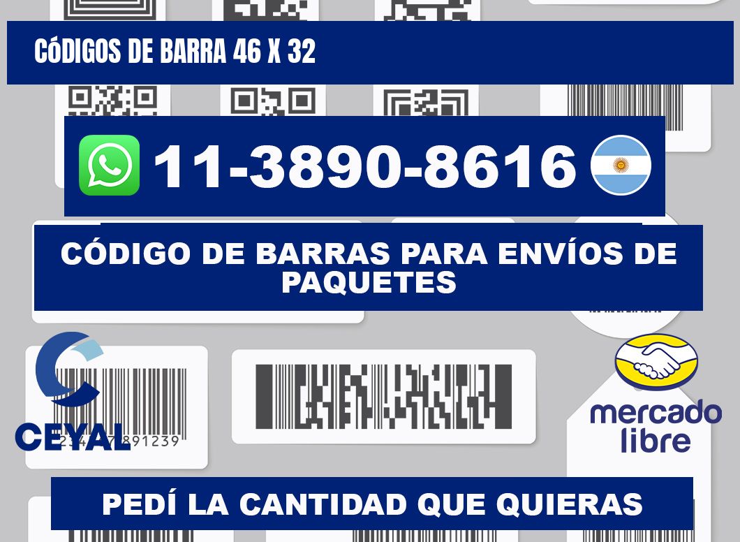 códigos de barra 46 x 32