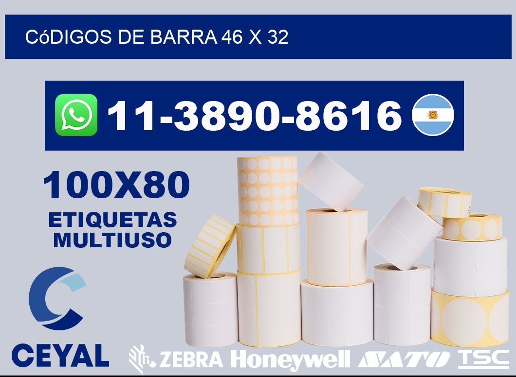 códigos de barra 46 x 32