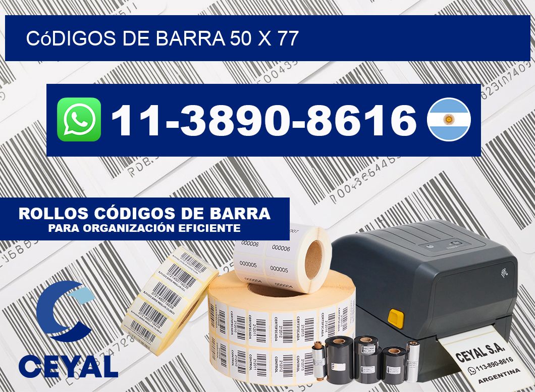 códigos de barra 50 x 77
