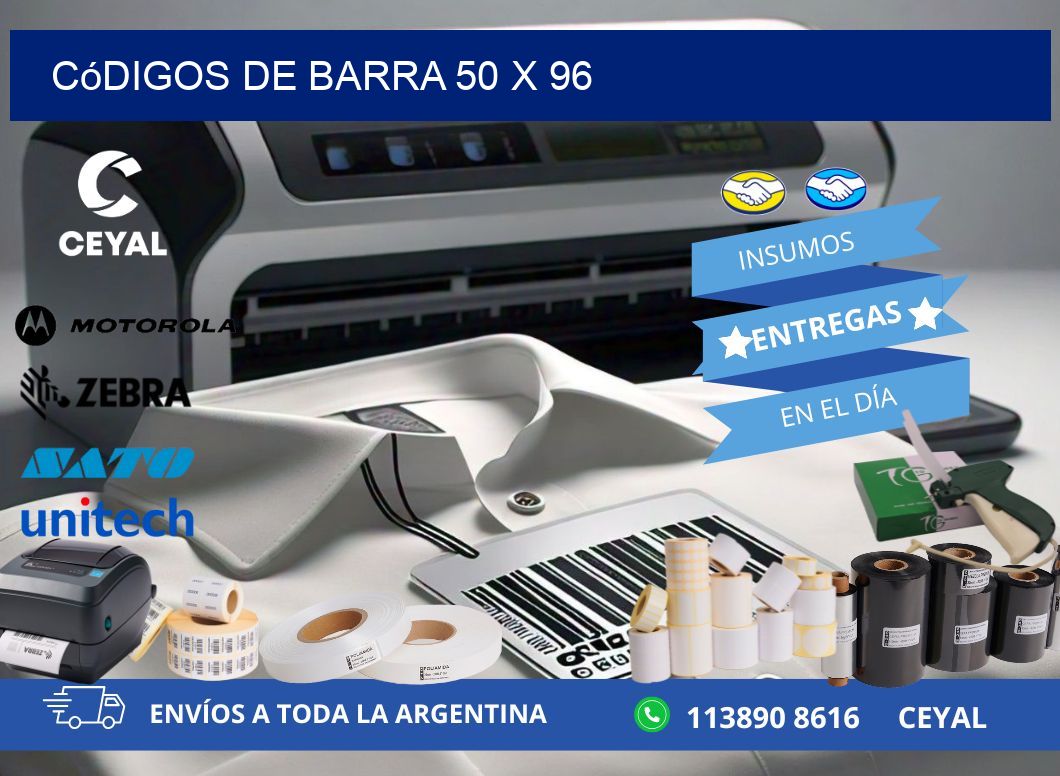 códigos de barra 50 x 96
