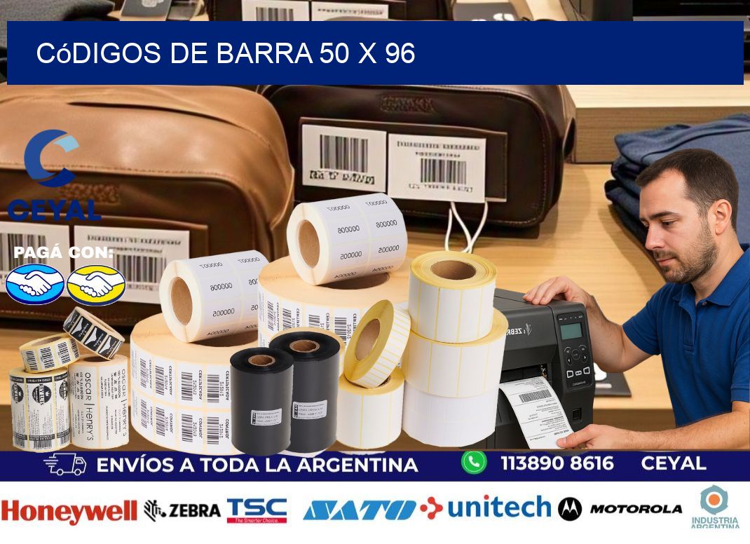 códigos de barra 50 x 96
