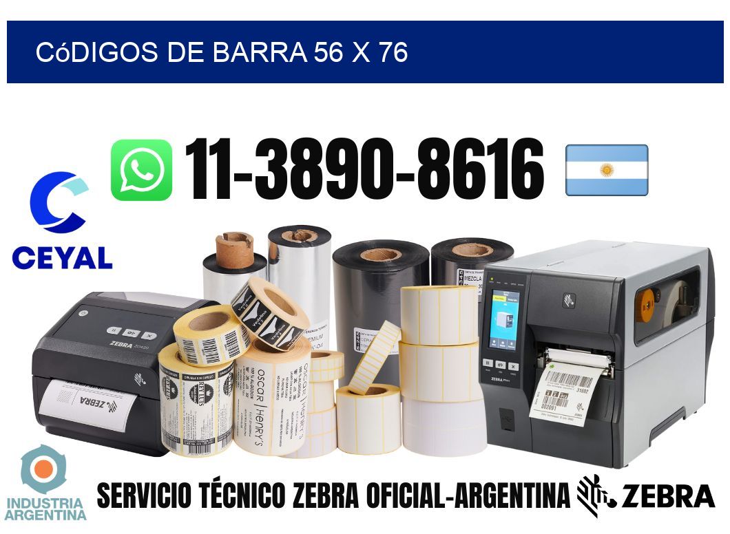 códigos de barra 56 x 76