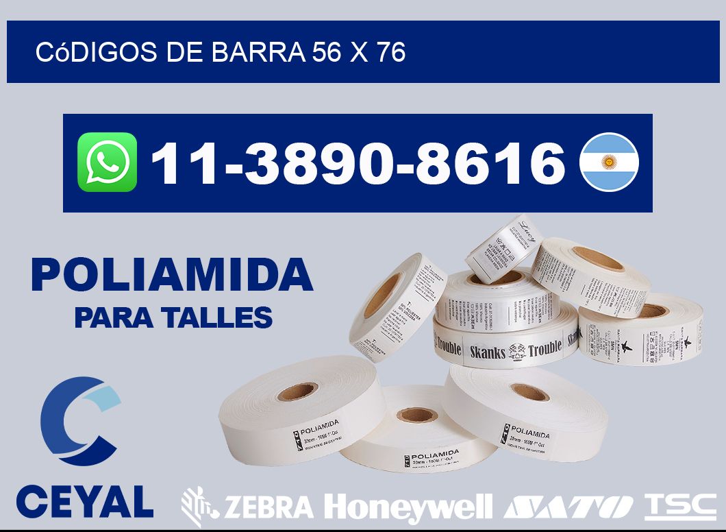 códigos de barra 56 x 76