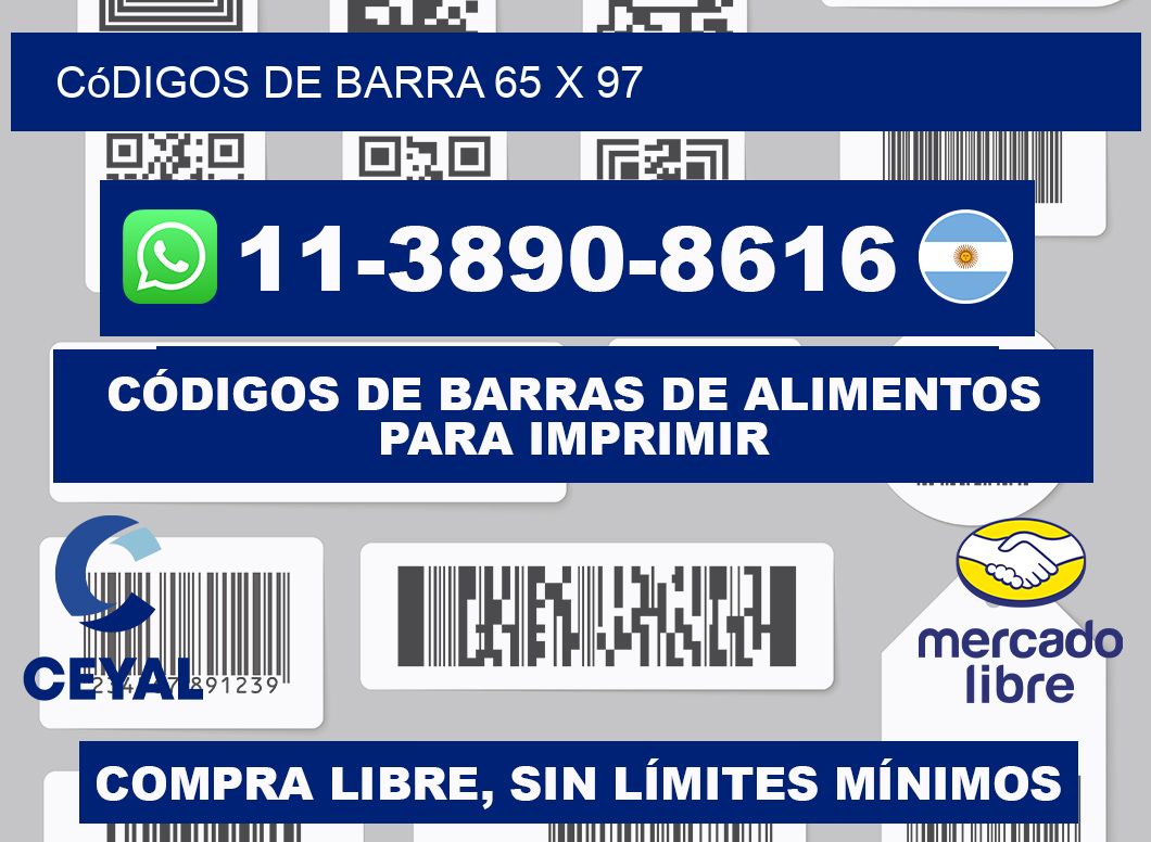 códigos de barra 65 x 97