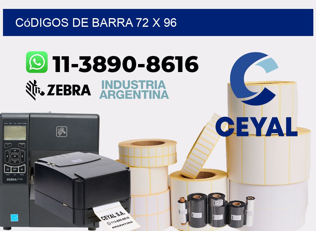 códigos de barra 72 x 96
