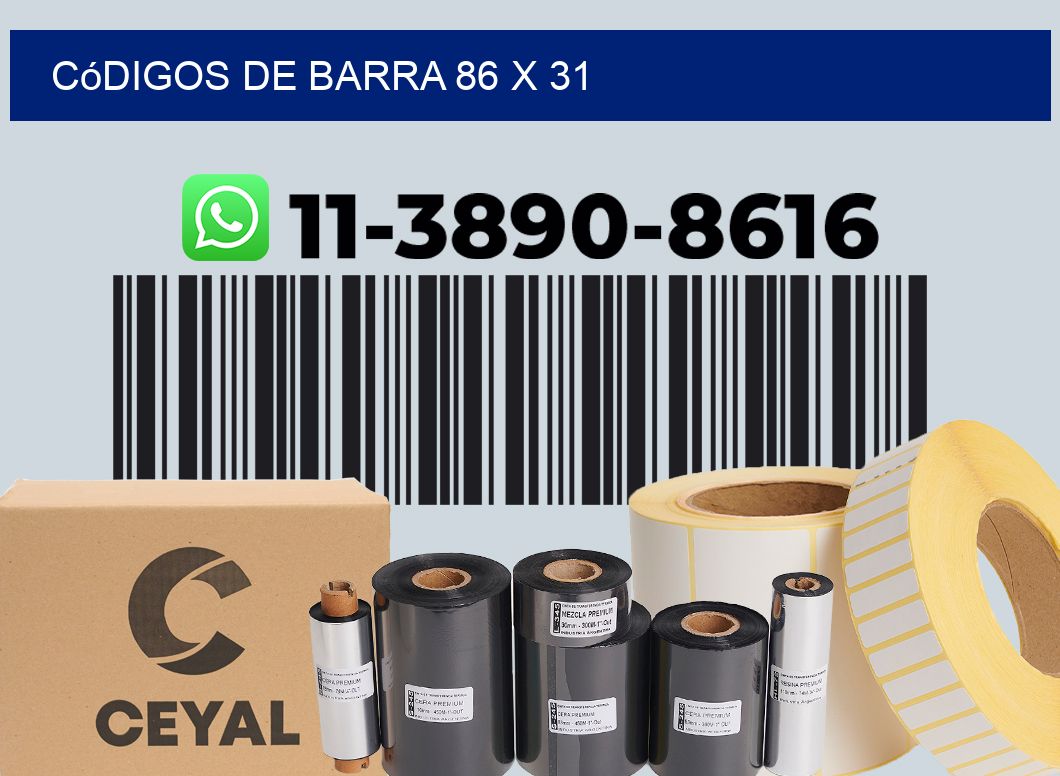 códigos de barra 86 x 31