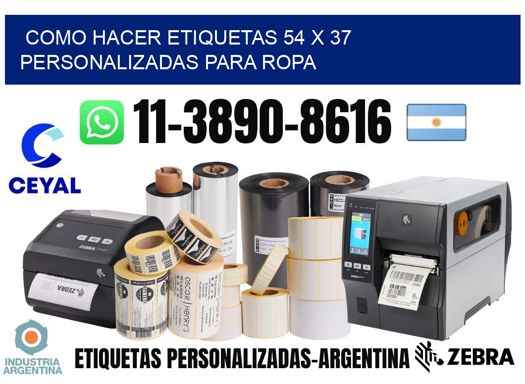 como hacer etiquetas 54 x 37 personalizadas para ropa