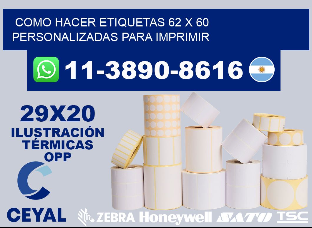 como hacer etiquetas 62 x 60 personalizadas para imprimir