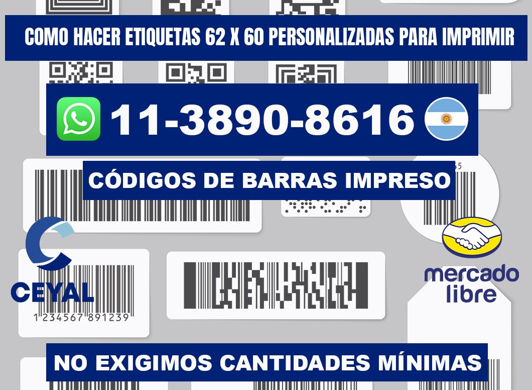 como hacer etiquetas 62 x 60 personalizadas para imprimir