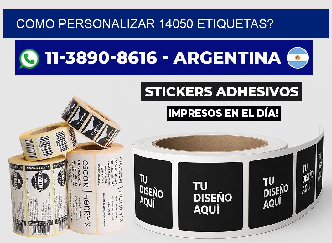 como personalizar 14050 etiquetas?