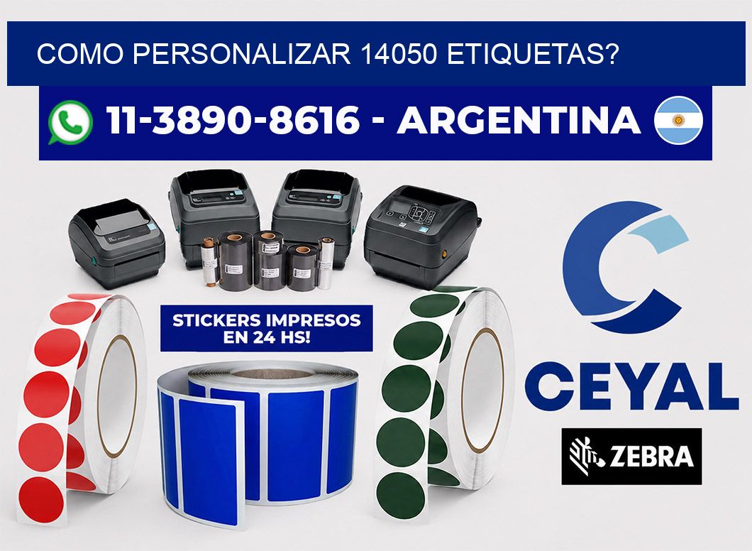 como personalizar 14050 etiquetas?