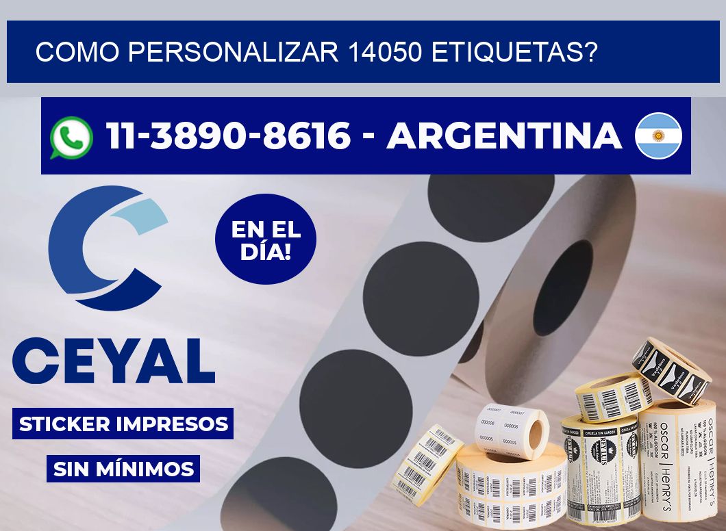 como personalizar 14050 etiquetas?