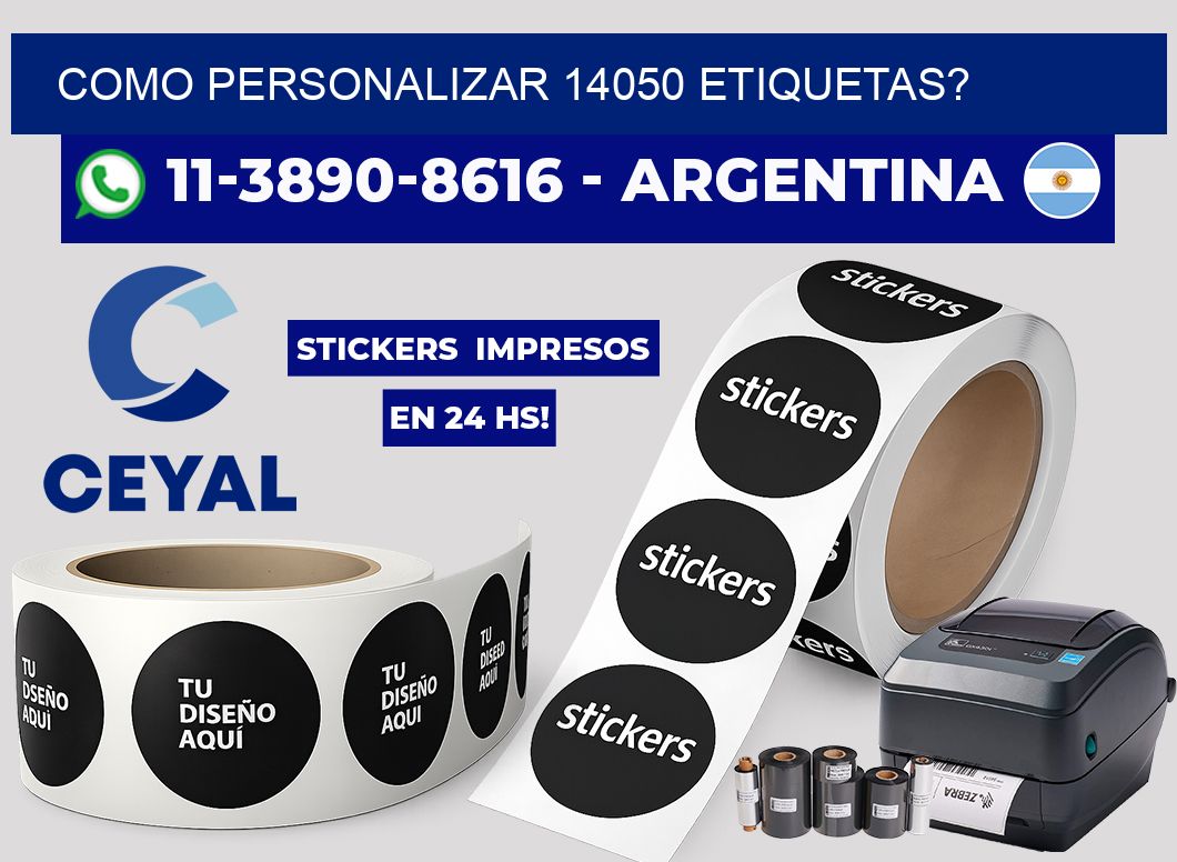 como personalizar 14050 etiquetas?