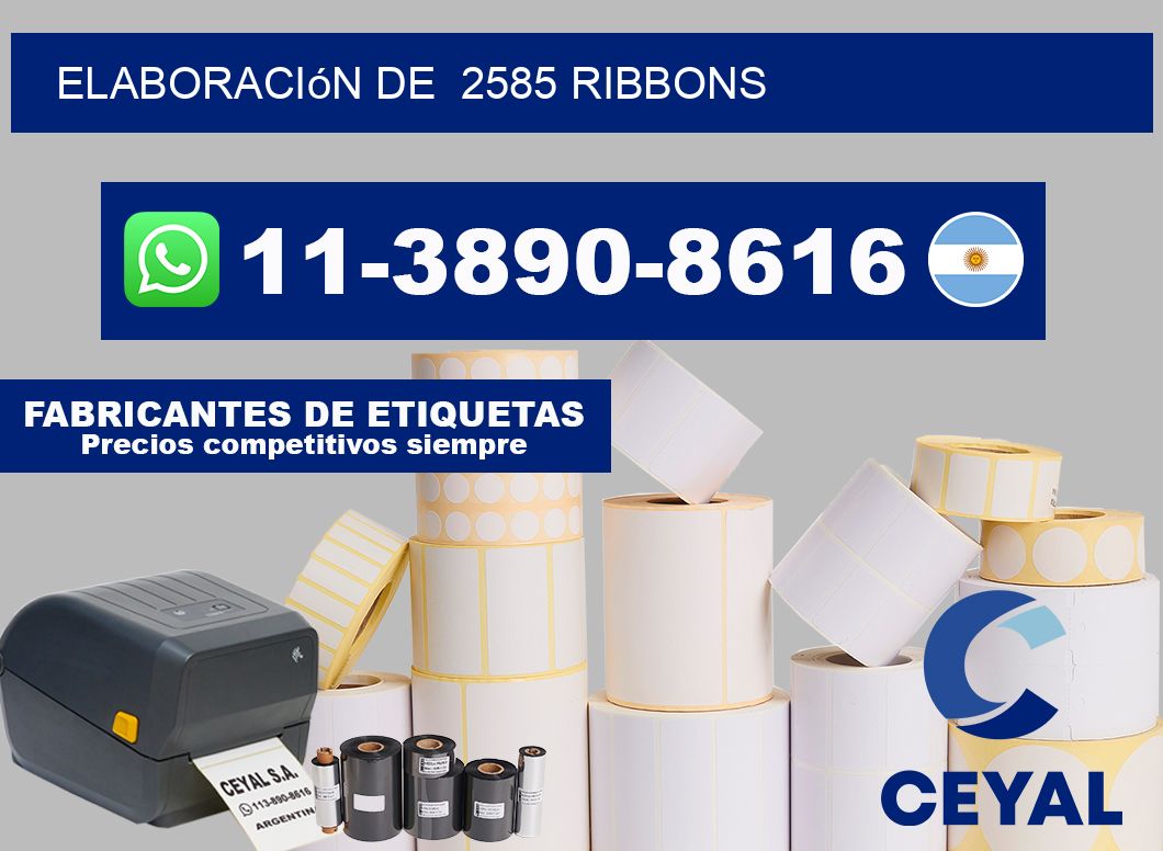 elaboración de  2585 ribbons