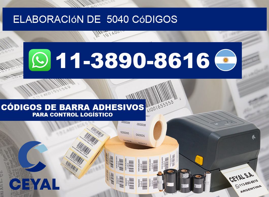 elaboración de 5040 códigos