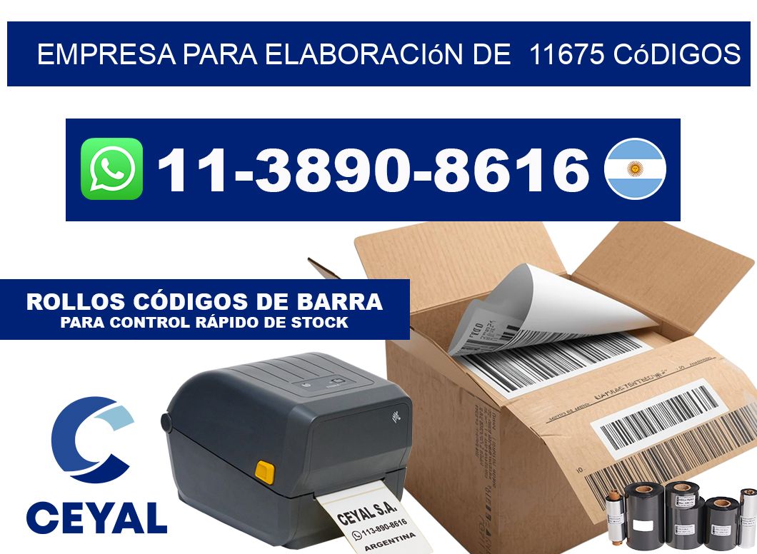empresa para elaboración de  11675 códigos