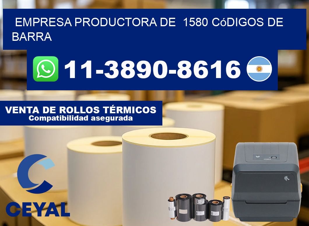empresa productora de 1580 códigos de barra