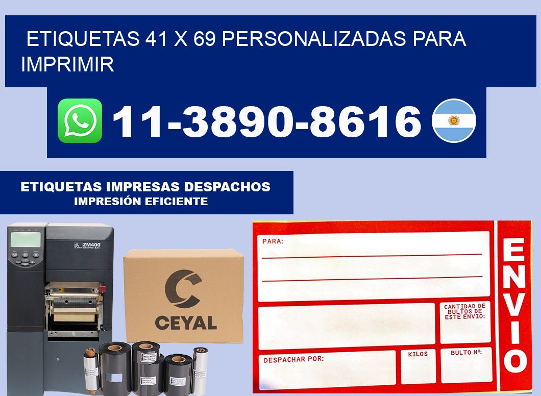 etiquetas 41 x 69 personalizadas para imprimir