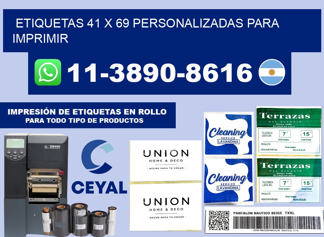 etiquetas 41 x 69 personalizadas para imprimir
